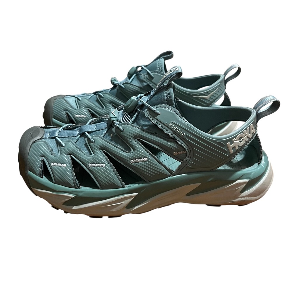 Hoka One One Hopara Women 8.5 Teal Blue Hiking Mountain Sandals